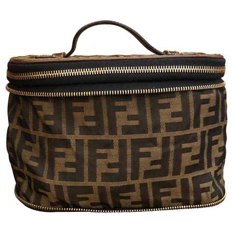 fendi cosmetic bag vintage|Fendi makeup pouch.